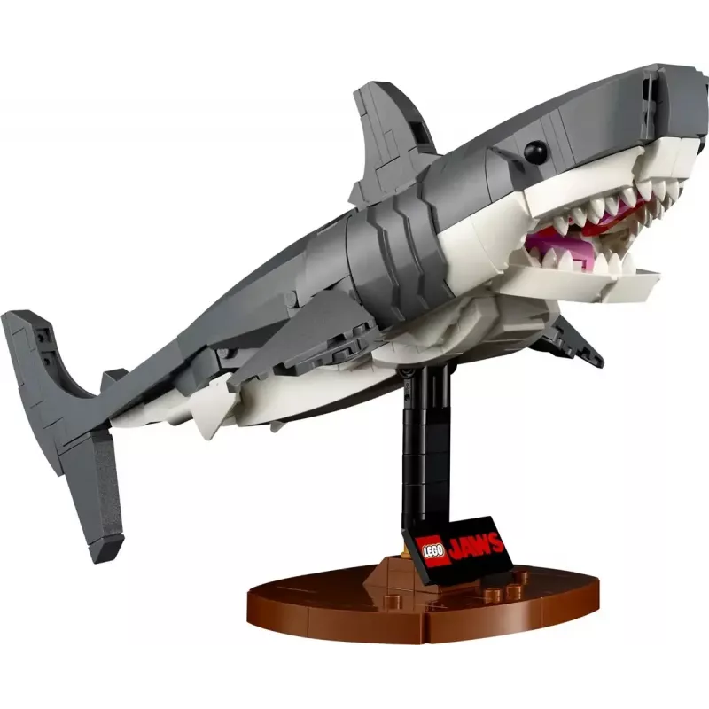 Konstruktsioonikomplekt LEGO Ideas 21350 Jaws komplekt — 1497 tükki, 3 minifiguuri, paat ja ikooniline hai, soovitatav vanus 18+