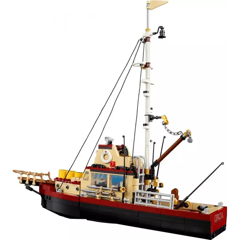 Konstruktsioonikomplekt LEGO Ideas 21350 Jaws komplekt — 1497 tükki, 3 minifiguuri, paat ja ikooniline hai, soovitatav vanus 18+