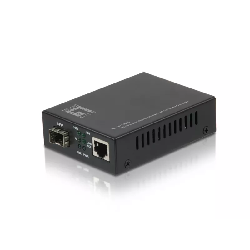 LevelOne RJ45–SFP gigabitmeedia muundur, PoE PD