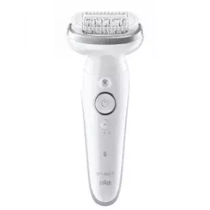 Epilaator BRAUN 9-011 3D Silk-epil 9 Flex Wet & Dry — 40 pintsetid, aku, massaaž, valge/hall