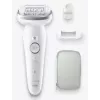 Epilaator BRAUN 9-011 3D Silk-epil 9 Flex Wet & Dry — 40 pintsetid, aku, massaaž, valge/hall