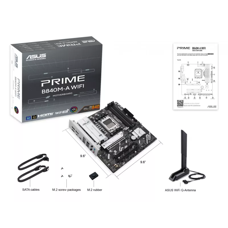Emaplaat ASUS PRIME B840M-A WIFI AMD B840 Socket AM5 micro ATX