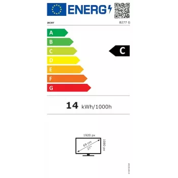 Acer Vero B7 B277Gbmiprzx monitor 27 tolli Full HD LCD 1920 x 1080