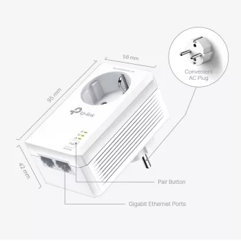 TP-Link TL-PA7027P KIT PowerLine võrguadapter 1000 Mbit/s Ethernet LAN Valge 2 tk
