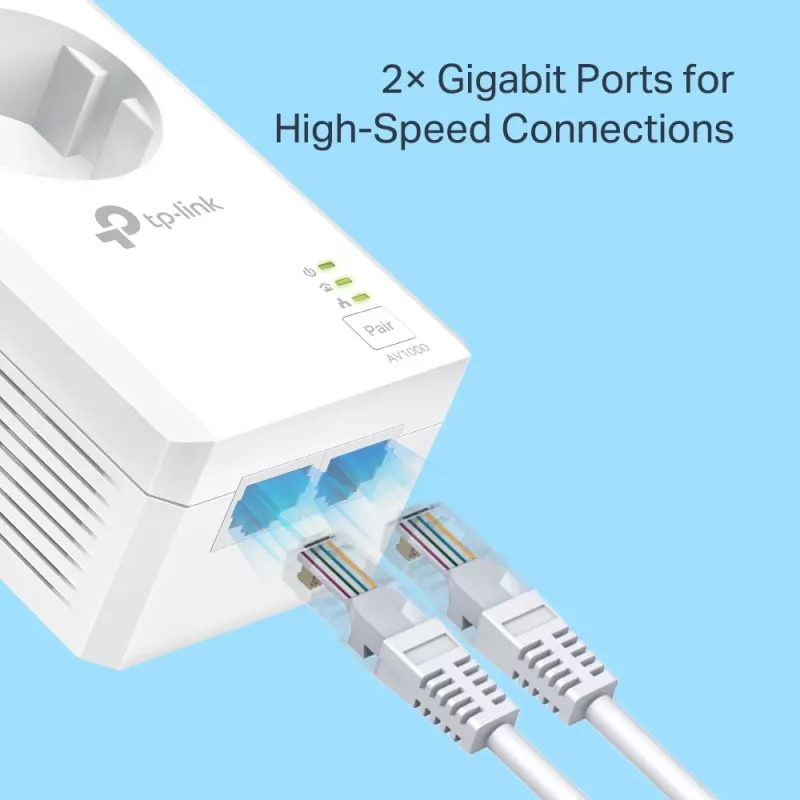 TP-Link TL-PA7027P KIT PowerLine võrguadapter 1000 Mbit/s Ethernet LAN Valge 2 tk