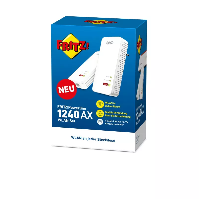 Powerline 1240 AX WLAN komplekt 1200 Mbit/s Ethernet LAN Wi-Fi valge 2 tk