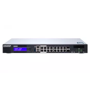 QNAP QGD-1600P Hallatav Gigabit Ethernet (10/100/1000) Toite Etherneti (PoE) kaudu 1U Must, Hall