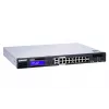 QNAP QGD-1600P Hallatav Gigabit Ethernet (10/100/1000) Toite Etherneti (PoE) kaudu 1U Must, Hall