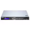 QNAP QGD-1600P Hallatav Gigabit Ethernet (10/100/1000) Toite Etherneti (PoE) kaudu 1U Must, Hall