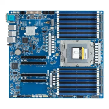 Emaplaat GIGABYTE MZ33-AR0 Extended ATX AMD EPYC 9004 Socket SP5, 24× DDR5 DIMM, 4× PCIe 5.0 x16, 2× RJ-45