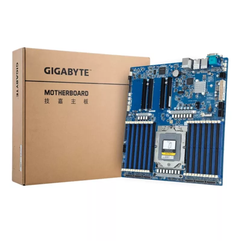 Emaplaat GIGABYTE MZ33-AR0 Extended ATX AMD EPYC 9004 Socket SP5, 24× DDR5 DIMM, 4× PCIe 5.0 x16, 2× RJ-45