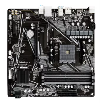 GIGABYTE A520M DS3H V2 emaplaat – toetab AMD Ryzen 5000 seeria AM4 protsessoreid, kuni 4733 MHz DDR4 (OC), PCIe 3.0 x16, GbE LAN, USB 3.2 Gen 1