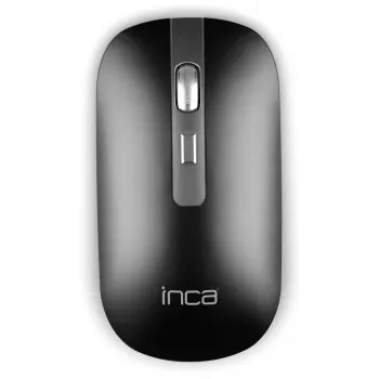INCA juhtmevaba hiir Iwm-531ra - Bluetooth ja RF juhtmevaba 2,4 GHz - 1600 dpi - must/hõbedane