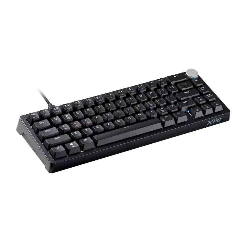 XPG SORCERER MINI MÄNGUKLAVIATUUR, juhtmega, USB, mehaaniline, QWERTY, RGB LED, must