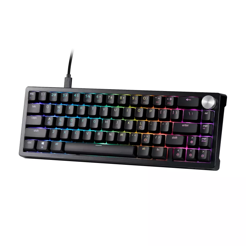 XPG SORCERER MINI MÄNGUKLAVIATUUR, juhtmega, USB, mehaaniline, QWERTY, RGB LED, must