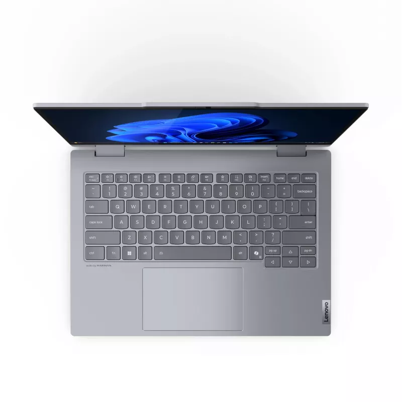 Hübriidne 2-in-1 Lenovo ThinkBook 14 G5 IAU — Intel Core Ultra 5 225U, 14-tolline WUXGA puuteekraan, 16 GB DDR5, 512 GB SSD, Windows 11 Pro, hall