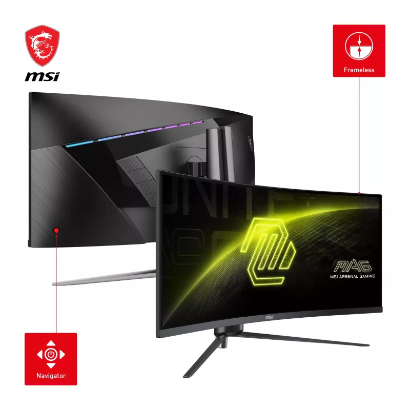 MSI MAG 345CQRDE arvutimonitor 86,4 cm (34 tolli) 3440 x 1440 pikslit UltraWide Dual Quad HD must