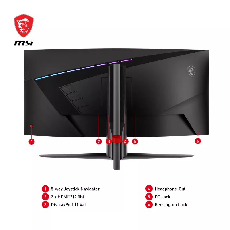 MSI MAG 345CQRDE arvutimonitor 86,4 cm (34 tolli) 3440 x 1440 pikslit UltraWide Dual Quad HD must