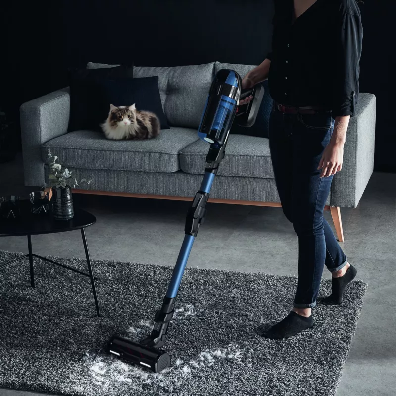 Rowenta RH98C0 2-in-1 pulkimeja aku kuiv&märg ilma kotita 0,9 L 320 W sinine, hall