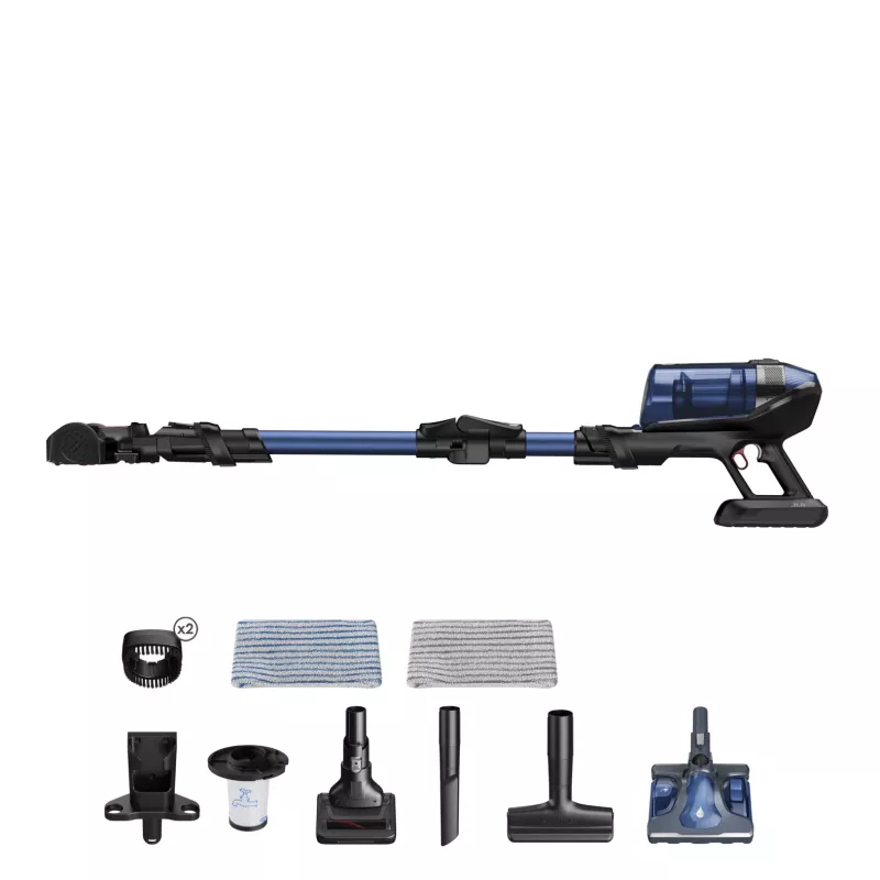Rowenta RH98C0 2-in-1 pulkimeja aku kuiv&märg ilma kotita 0,9 L 320 W sinine, hall