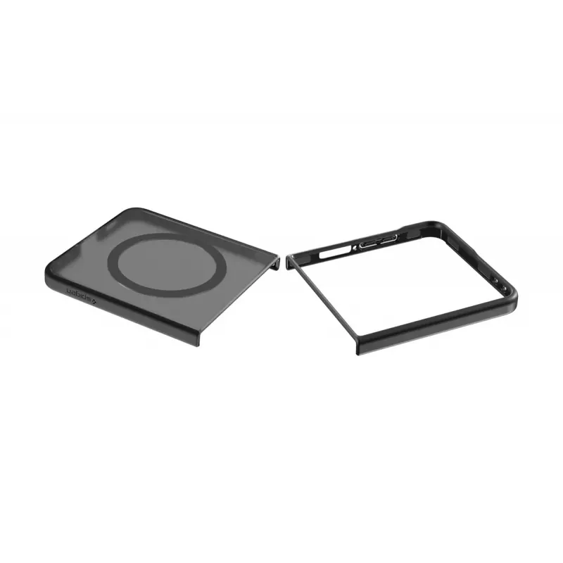 Flip ümbris Samsung Galaxy Z Flip7 — Samsung Spigen Capella Pro, Transparent, PC+TPU, for 6.9 inch screen