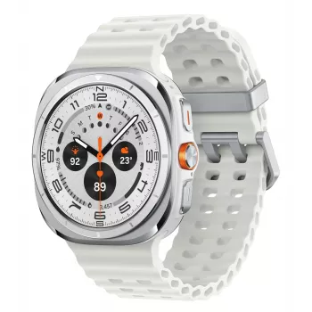 Samsung Galaxy Watch Ultra 3,81 cm (1,5 tolli) AMOLED 47 mm Digitaalne 4G Valge Wi-Fi GPS (satelliit)