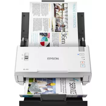 Epson WorkForce DS-410 lehtedega skanner 600 x 600 DPI A4 must, valge