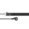 DIGITUS 1U alumiiniumist PDU rack'i paigaldatav 12x C13 16A 230VAC 50/60Hz kaitsekontakt