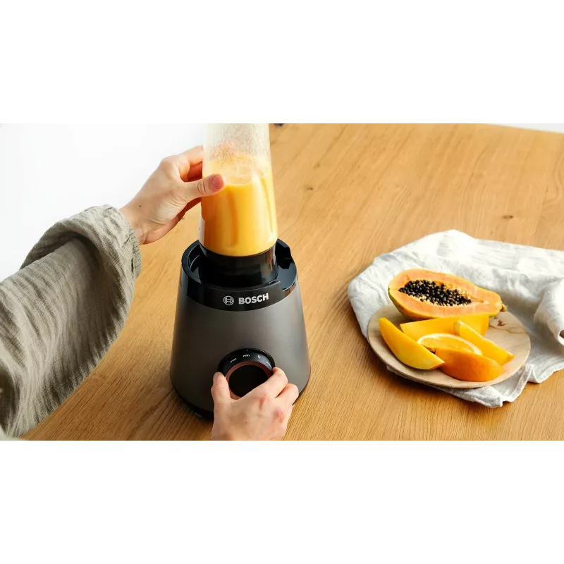 Bosch Serie 4 MMB6177S blender 1,5 L lauablender 1200 W Must, Hõbedane