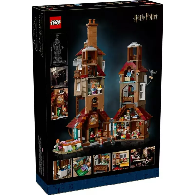 LEGO Harry Potter The Burrow kollektsionääriväljaanne 76437 ehituskomplekt, 2405 osa, 10 minifiguuri, 460×250×230 mm