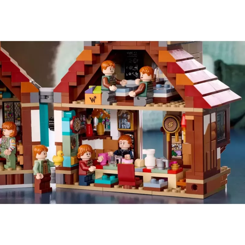 LEGO Harry Potter The Burrow kollektsionääriväljaanne 76437 ehituskomplekt, 2405 osa, 10 minifiguuri, 460×250×230 mm