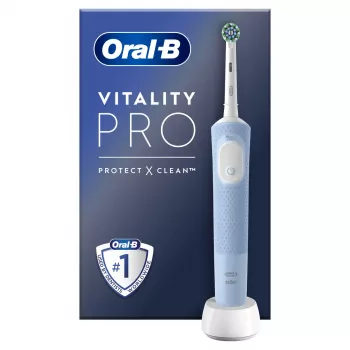 Oral-B Vitality Pro täiskasvanutele mõeldud pöörlev- võnkuva toimega hambahari Hall, Valge