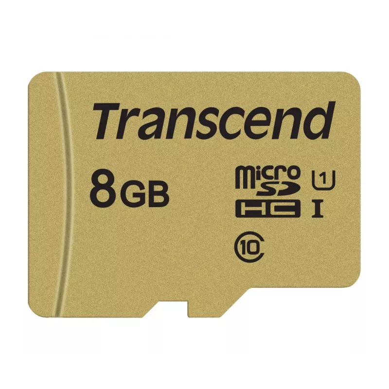 TRANSCEND Micro Sdhc Card 500s 8GB Uhs-i U1 Mlc With Adapter