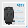 HP Wireless Mouse X200, kahekäeline, optiline, RF-juhtmevaba, 1600 DPI, must