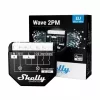 Nutikell Shelly WAVE 2PM Must (Shelly) — juhtmevaba Z-Wave, 16 A, 110–240 V, 868,4 MHz