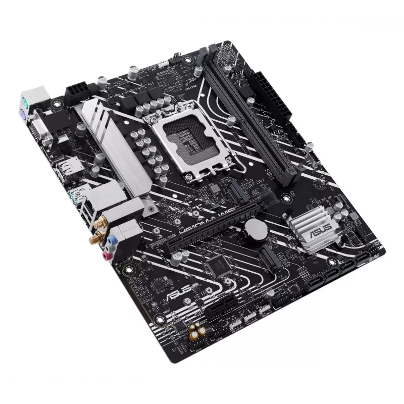 Emaplaat ASUS PRIME H610M-A WIFI — Intel H610, LGA 1700, micro ATX, DDR5, 2x DIMM, Wi‑Fi 5, 7.1 heli