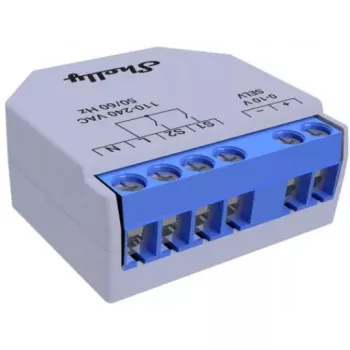 Dimmer Shelly Plus 0-10V sisseehitatud sinine hall juhtmevaba juhtimine 110-240V