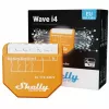 Nutikas lüliti Shelly Qubino Wave i4 — traadita stseenide kontroller 110–240V, 16A, 50/60Hz, oranž