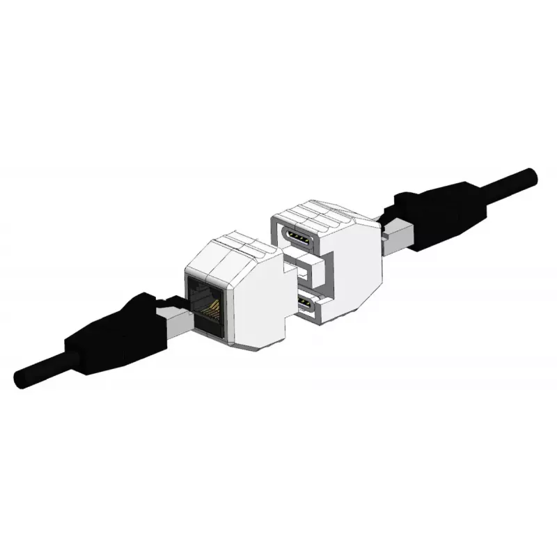 ALLNET ALL-RJ45-MAGNET liidesekaardid/adapter RJ-45 Valge 90 W