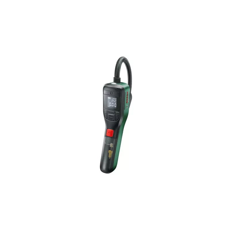 Elektriline õhupump Bosch 0.603.947.000 — kaasaskantav, laetav, 10 bar (150–150 psi), 3000 mAh, USB‑C, 10 l/min, vooliku ja tarvikutega