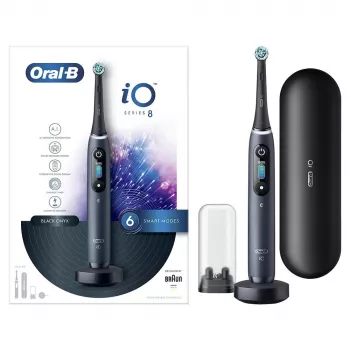 Oral-B iO elektriline hambahari Täiskasvanutele Pöörlev hambahari Must