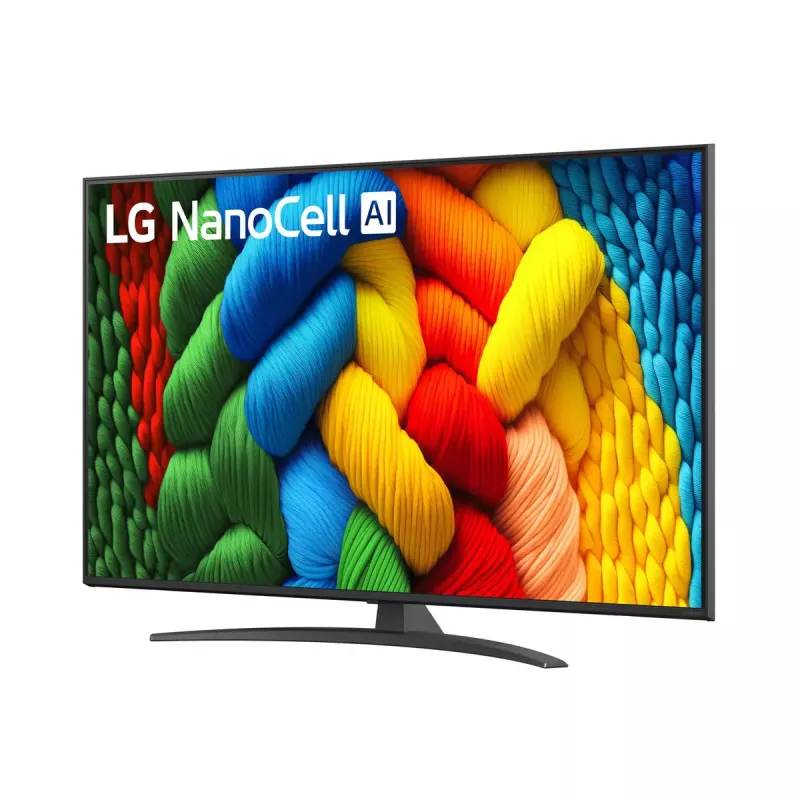 LG NanoCell AI 55NANO81A6A 139,7 cm (55 tolli) 4K Ultra HD nutiteler Wi-Fi must