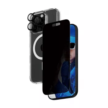 PanzerGlass 3-in-1 privaatsuskaitse komplekt iPhone '24 6,3-tollisele Pro-le