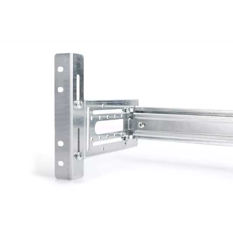 DIGITUS DIN-liistu hoidik, 4U, 178x483x223 mm, tsingitud koos DIN-liistuga, muudetav sügavus ja kõrgus