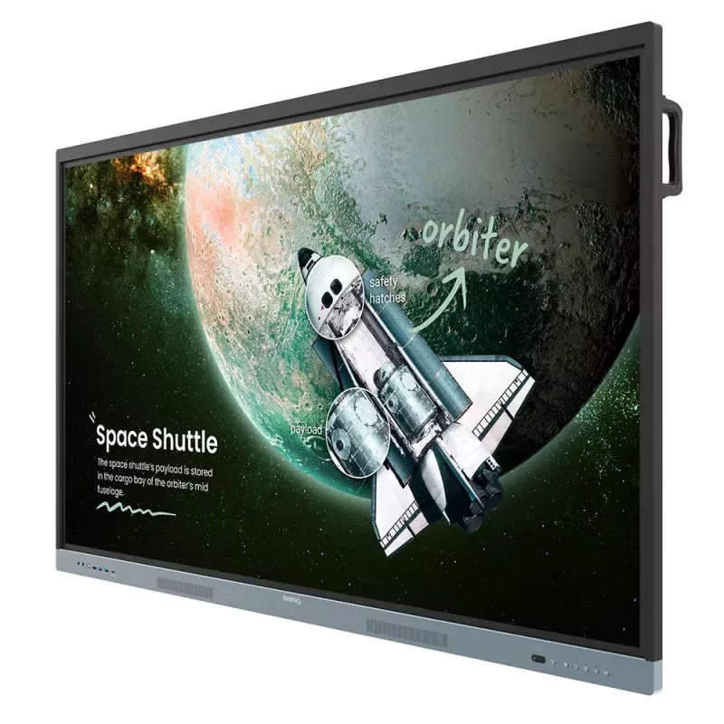 BenQ RE6504 Interaktiivne lameekraan 165,1 cm (65 tolli) 450 cd/m² 4K Ultra HD Must, Hall Puuteekraan Sisseehitatud protsessor Android