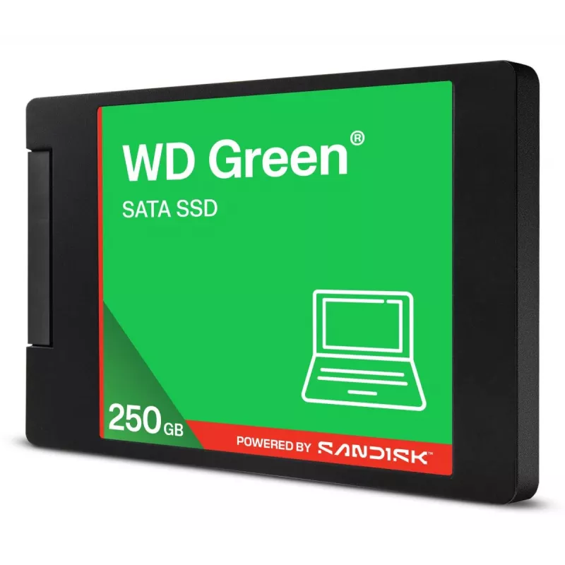 WESTERN DIGITAL SSD - WD roheline - 250GB - SATA 6Gb/s - 2.5in/7mm cased