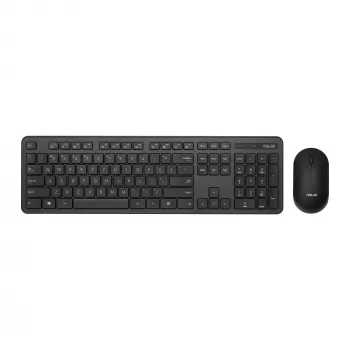 ASUS CW100 klaviatuur Hiir kaasas Universaalne RF juhtmevaba + USB Must