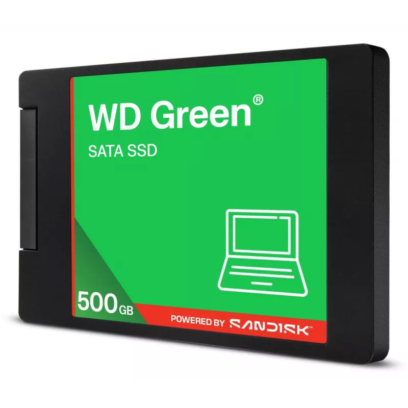 WESTERN DIGITAL SSD - WD roheline - 500GB - SATA 6Gb/s - 2.5in/7mm cased