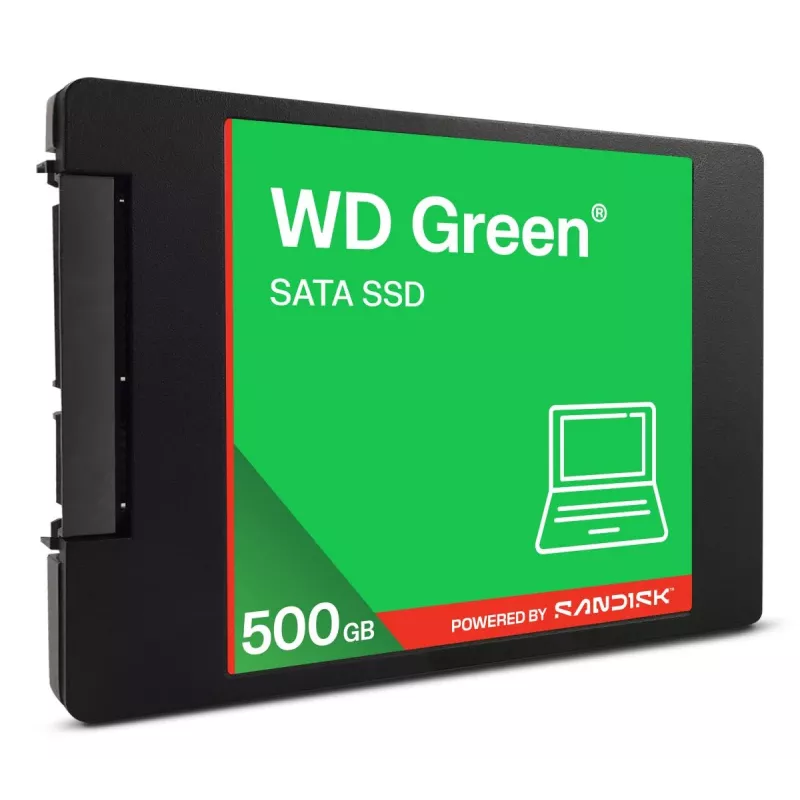 WESTERN DIGITAL SSD - WD roheline - 500GB - SATA 6Gb/s - 2.5in/7mm cased