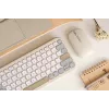 ASUS Marshmallow KW100 klaviatuur juhtmevaba Bluetooth QWERTZ beež hall valge